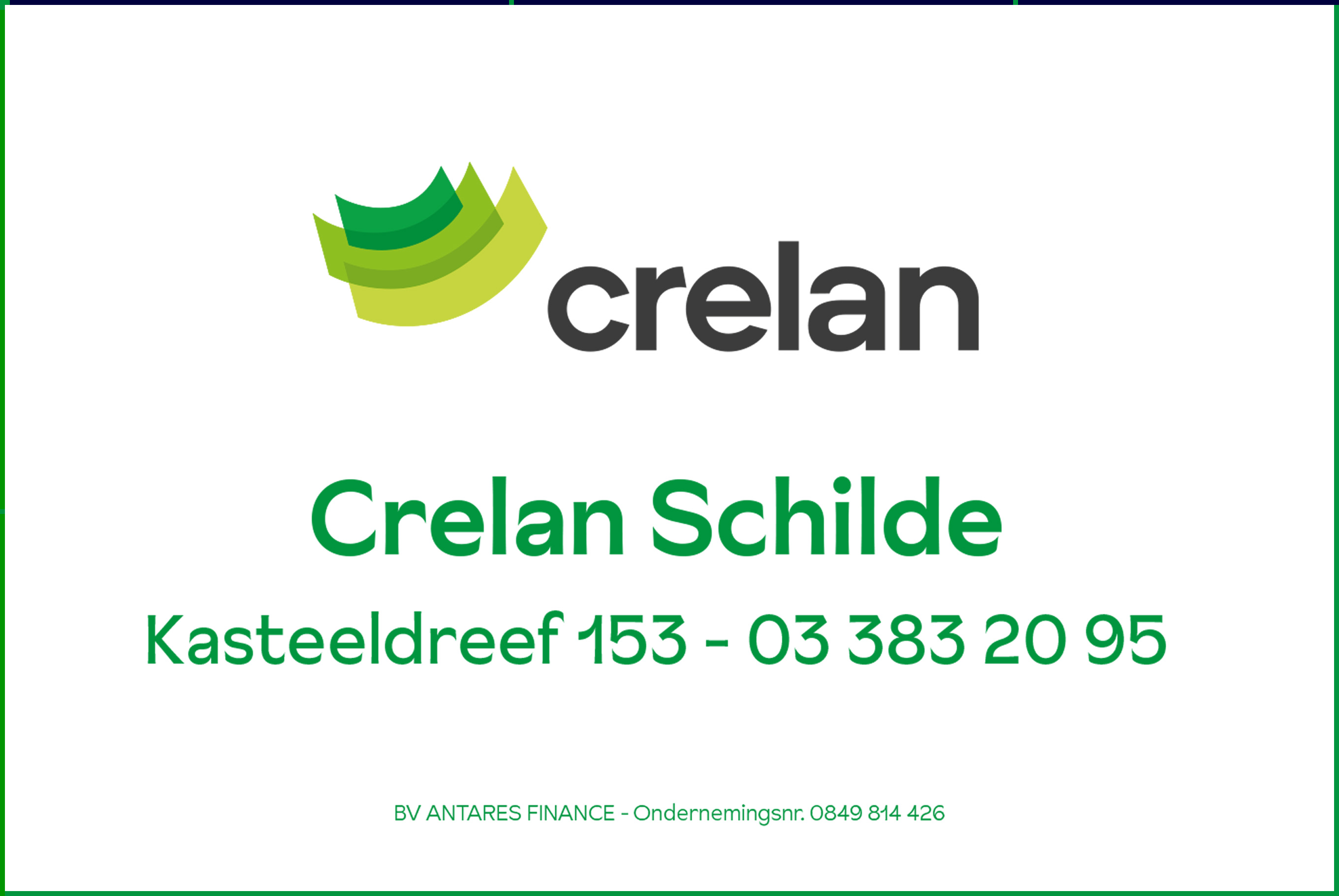 Crelan Schilde met kader